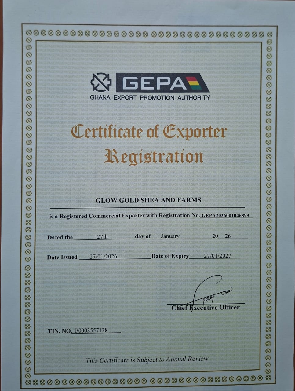 GEPA Certification